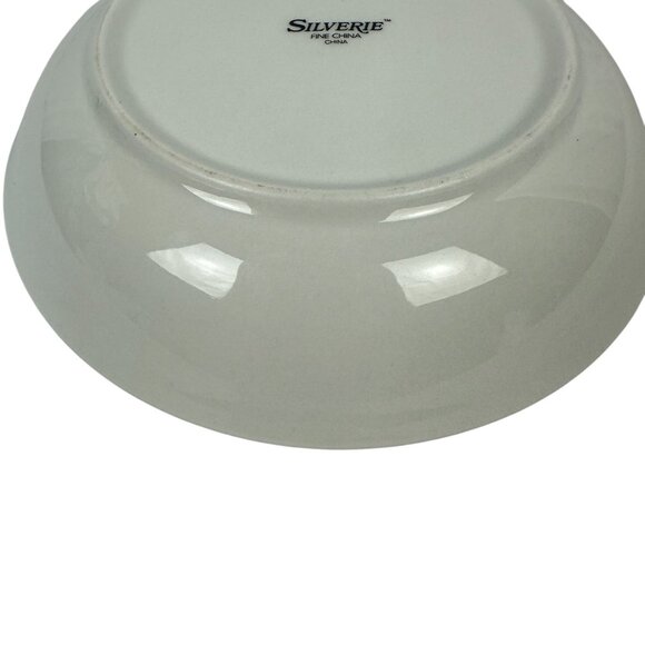 Silverie Sapphire Coupe Soup Bowl 7 5/8" Discontinued Fine China Crafted China - Picture 3 of 4